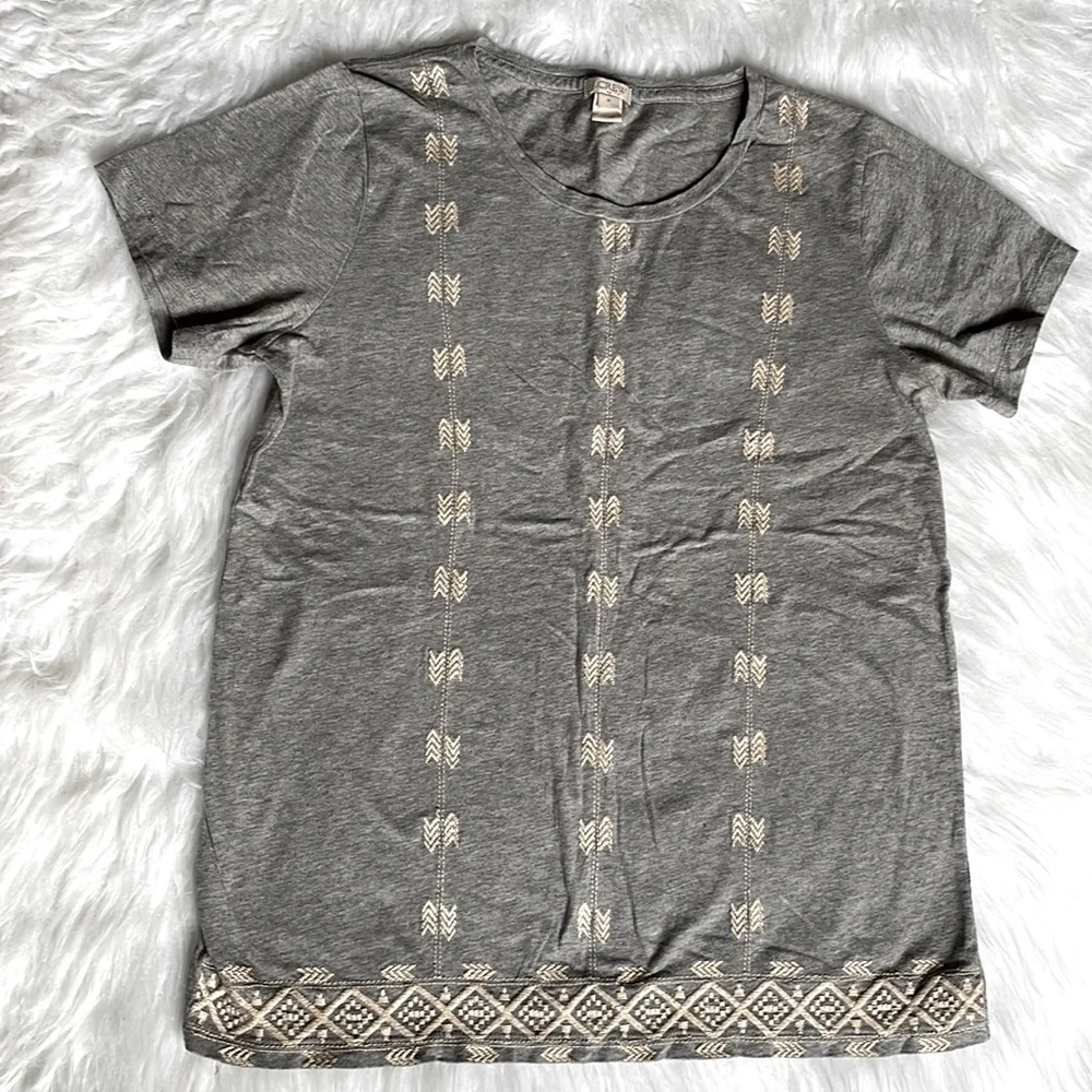 J. Crew embroidered blouse size M